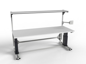 Stół regulowany elektrycznie SMREP-2-001 z półką
