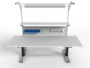 Duży stół montażowy 2500 mm regulowany elektrycznie