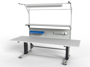 Duży stół montażowy 2500 mm regulowany elektrycznie