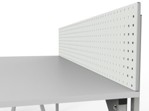 Stół warsztatowy SMW 2000/1500x900x800 mm ze ścianką perforowaną