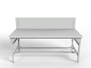 Stół warsztatowy SMW 2000/1500x900x800 mm ze ścianką perforowaną