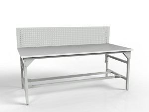 Stół warsztatowy SMW 2000/1500x900x800 mm ze ścianką perforowaną
