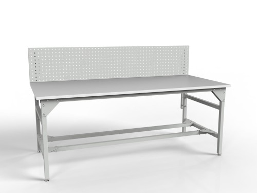 Stół warsztatowy SMW 2000/1500x900x800 mm ze ścianką perforowaną