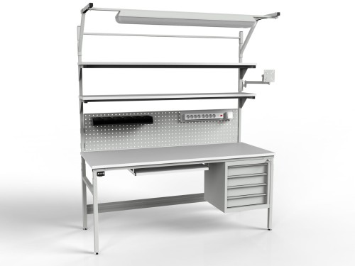 Stół montażowy ESD 1800x700 mm SMRPK2C-0718-ESD