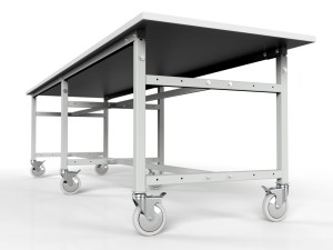 Stół roboczy na kołach 2700x750 mm z regulowaną wysokością