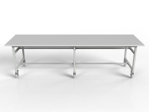 Stół roboczy na kołach 2700x750 mm z regulowaną wysokością