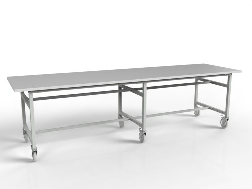 Stół roboczy na kołach 2700x750 mm z regulowaną wysokością